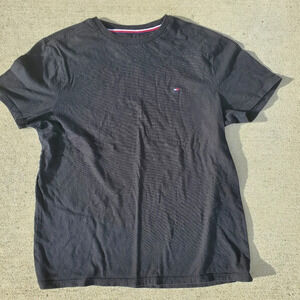 Tommy Hilfiger Men's Black Casual Tee T-shirt Size Small